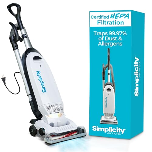 Simplicity Vacuums Allergy Bagged Vacuum Cleaners for Home, Carpet, Rugs, and Hardwood, Multi...