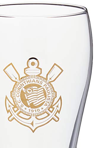 Copo Weiss Corinthians 670 Ml Logo Ouro Globimport Transparente
