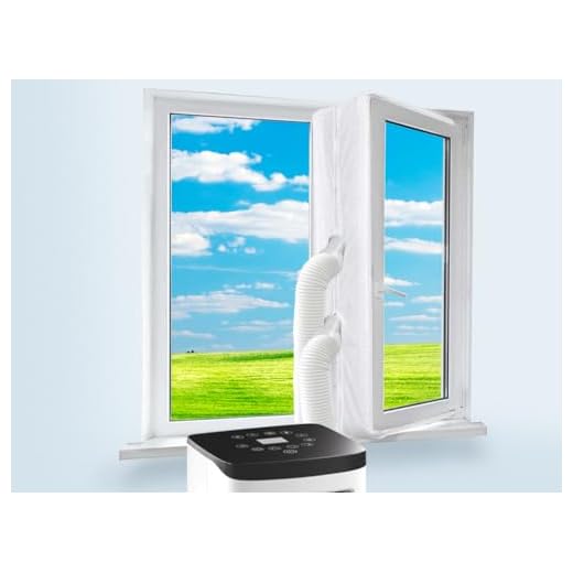 Hitopin Kit de Ventana Portátil para Aire,Kit Ventana Aire Acondicionado,Sellado Ventana Aire Acondicionado Portátil,Apto para Todos Los Aparatos de Aire Acondicionado Portátiles,Fácil de Instalar
