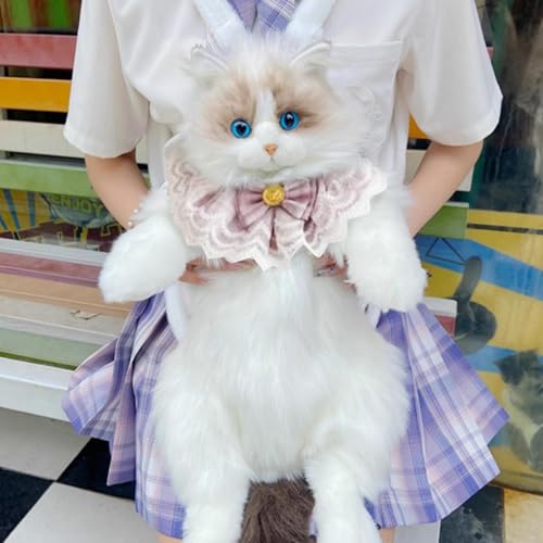 Sac à dos chat en peluche pour filles le doudou à emporter partout