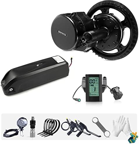Bafang 750W Mid Drive Motor Electric Bike Conversion Kit with Large Capacity Battery for Mountain Bike, Road bike, Waterproof Mid Motor Pedelec BBS02B DIY eBike Converter Kits,BB68mm