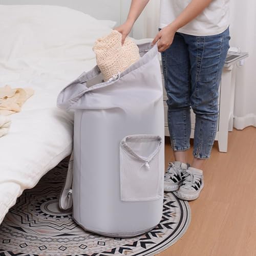 Cesta de lavandería de tela transpirable para evitar malos olores en el dormitorio 4