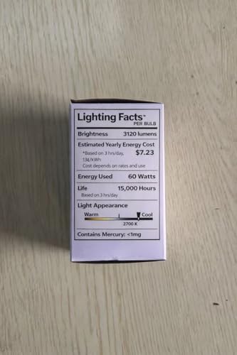 NABKRA 75 Watt Incandescent Light Bulbs, A19 75 WATT Incandescent Bulb Shatter Resistant Rough Service Light Bulb 75W A19 Shape, Soft White-6Pack - Thumbnail 5