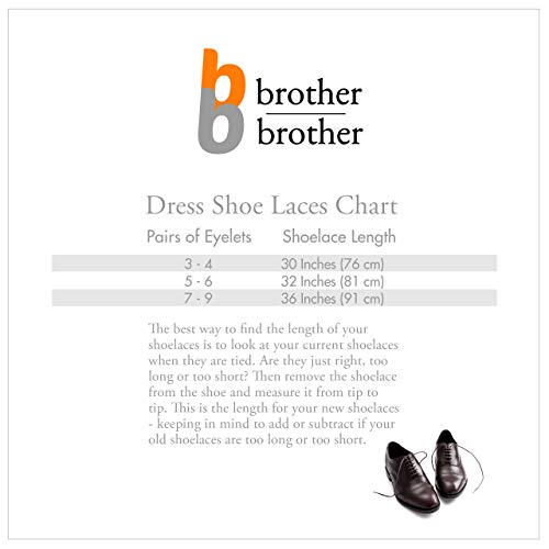 BB BROTHER BROTHER Dress Shoe Laces (7 Pairs) - Round Oxford Shoelaces for Dress Shoes Chukka - Waxed Shoe Strings in Burgundy, Blue, Brown, Gray, Mustard, Light Blue and Chocolate - 32 inches by BB BROTHER BROTHER - Image 7