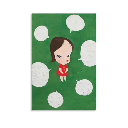 奈良美智ポップアートポスター絵画 プリント キャンバス ポスター モダン ウォールアート 部屋飾り 素晴らしいギフト すぐに掛けられます20x30inch(50x75cm)