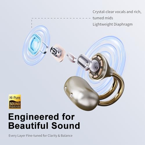 Casque Bluetooth 6.0 à oreilles ouvertes qui ne tombe pas durant l'effort - 6