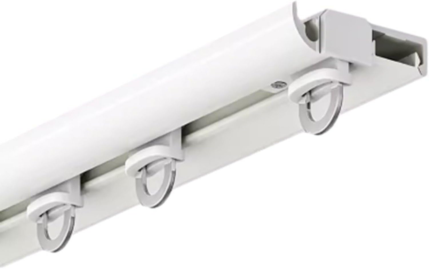 Binario per Tende Spessore 7,1 mm in Metallo per Soggiorno/Camera da Letto, Guida a Soffitto Invisibile, Scorrevole Divisorio per Stanze per Finestra ad Angolo,