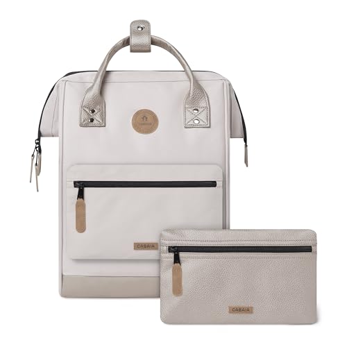 Sac à dos vegan Cabaia Adventurer de haute qualité couleur beige
