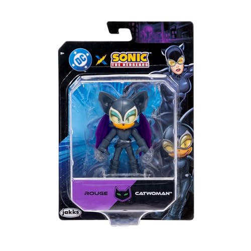 DC X Sonic Collectable 2.5 Inch Scale Action Figures Knuckles Silver Rouge Dr. Eggman Featuring Multiple Points of Articulation for Action-Packed Posing - image 3