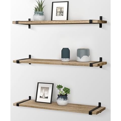 Gronda Rustic Floating Shelves Set of 3 Cover