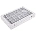 AUTOARK Ice Velvet Clear Lid 24 Grid Jewelry Tray Showcase Display Organizer,AJ-022