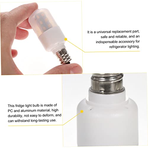 Cubtol 8 Pcs E12 Refrigerator Light Refrigerator Light Bulb Led Refrigerator Light Bulb Microwave Light Bulb E12 Led Bulb Appliance Bulb Refrigerator Bulb Led E14 Aluminum Indicator Light #TOP2