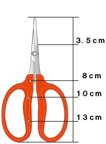 Tijeras japonesas para cosecha de uvas 155 mm miniatura 2