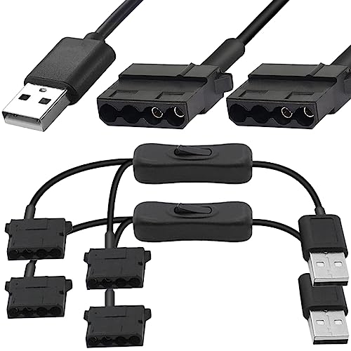 Xiatiaosann USB - fA 4 s Molex t@dP[uAIX USB vO - fA 4 s Molex t@dvORs[^P[XA_v^[R[hAXCb`t 1 ` 2 EFC (2 pbN)
