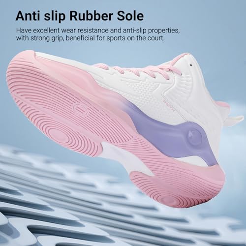 Image of Beita Basketball Shoes for Women High Upper Volleyball Shoes Fashion Sneakers Breathable Sports Shoes Anti Slip