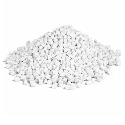 Keramikmedien zum Trommeln von Gestein, Stein-Tumbling-Keramikfüller,Rock Tumbling Ceramic Filler,Dreiecks-Polier-Schleifmaterial, 500 g 4 mm Tumbling Ceramic Filler Media