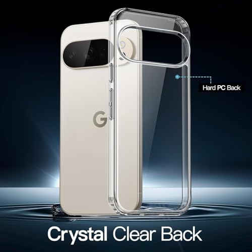 Image of REALCASE Silicone Google Pixel 10 Pro 5G Back Cover Case, Scratch Resistant Protective Crystal Clear Transparent Shock Proof Bumper Back Cover Case for Google Pixel 10 Pro 5G