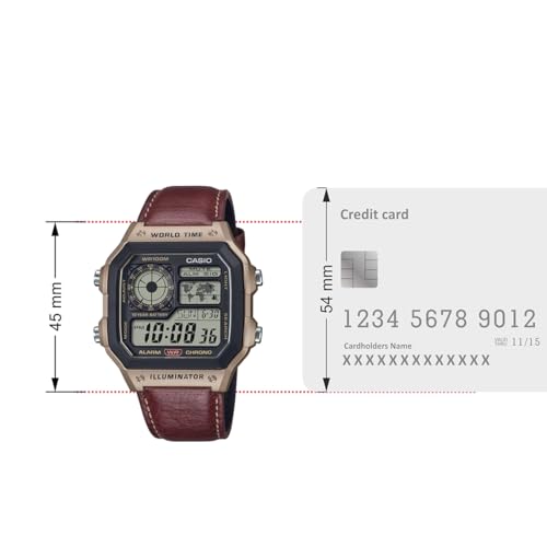 Casio AE-1200WHL-5AV Digital Black Unisex Watch - Image 8