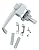 Wright Products V333 TIE-DOWN PUSH BUTTON Handle, ALUMINUM