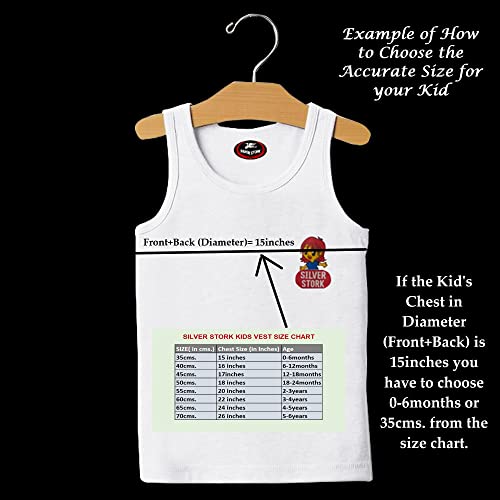Image of White Sleeveless Regular Fit Cotton Cartoon Printed Baniyan /Vest Innerwear for Kids /Boys (Pack of 5)