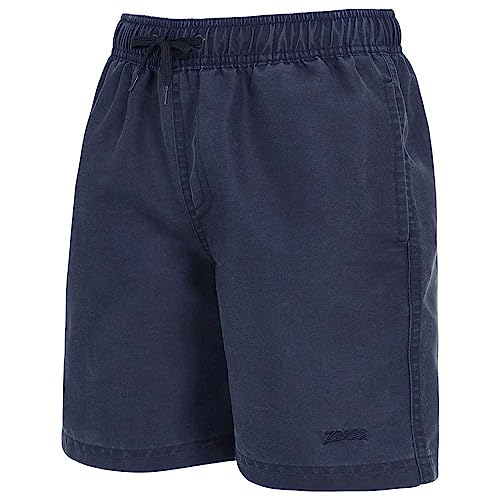 Zoggs Junior Boys Ecodura (Enzyme Washed Short) Mosman Washed 15" Shorts, M, Age 10 to 11 Years