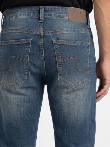 Image of Spykar Men's Rover Regular Fit Jeans | Mid Rise | Casual Denim | Stretch Fit | Jeans for Man