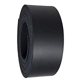 1.25 Inch Wide Black Leather Strips - Latigo Leather Straps up to 96 Inch Long – 6-7 oz. (2.4 – 2.8