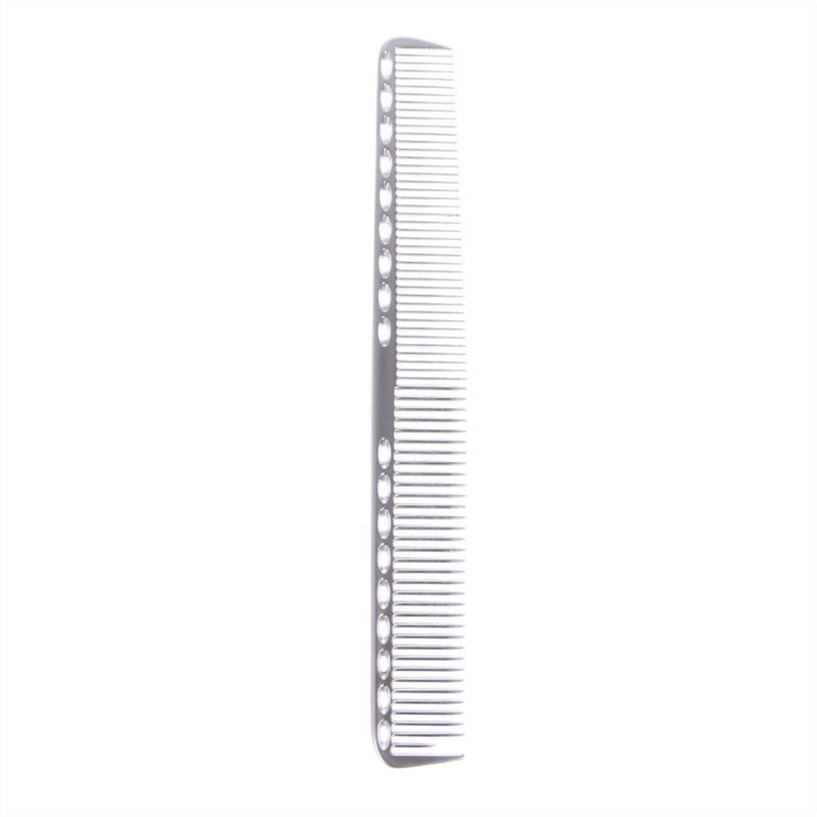 ADERFETBI Hair Comb Men's Woman Aluminum Metal Cutting Comb Hair Hairdressing And Hairdresser Salon Men's and Women's Care(A)