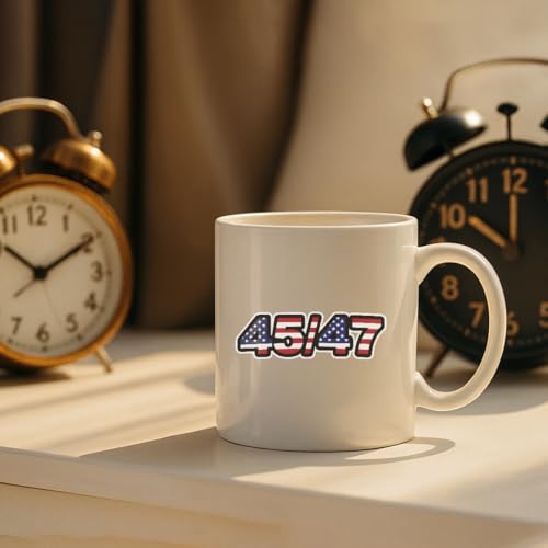 Image of 45 47 President Sticker Decal - 5 Inches - Truth Stickers for Car Truck Van Window Bumper Laptop Tablet Cup Tumbler Water Bottle and Any Smooth Surface 2-Pack