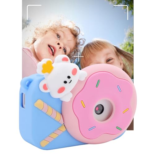 Fotocamera Digitale per Bambini Adolescenti Ragazze Ragazzi Cornici per Foto Cartoni Animati con Autofocus Doppio Obiettivo 1080P Compatta con 6 full-hd