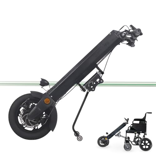 Handbike Eléctrico Universal para Silla de Ruedas Adultos Auton. 40km Motor 540W | Handbike Eléctrica Silla de Ruedas Enganche Central y Frontal | Acople para Silla de Ruedas Manual Plegable CAREWAY