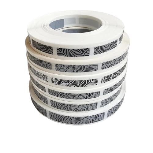 Etiquetas para rascar de cebra (1000 uds, 6x22 mm) para ocultar mensajes y contraseñas