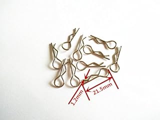 Metal Body Clips 10pcs Silver for 1/10 1/12 1/16 RC Car