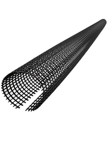 EraGreen Laubschutzgitter in 2m länge für Dachrinnen 125mm-150mm - Dachrinnenschutz UV-stabil - Laubfang in schwarz - Dachrinnengitter aus Kunststoff - Laubstopp