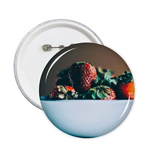 Pins boutons fraises fraîches badge vêtements décoration multicolore L