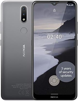 Nokia 2.4 6.5 Inch Android UK SIM-Free Smartphone with 2GB RAM and 32GB Storage (Dual SIM) - Charcoal (Renewed)