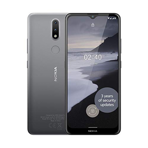 Nokia 2.4 6.5 Inch Android UK SIM-Free Smartphone with 2GB RAM and 32GB Storage (Dual SIM) - Charcoal (Renewed)
