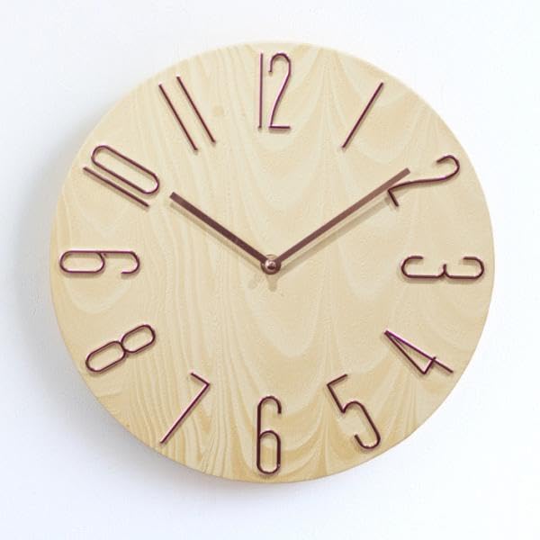 Amazon.co.jp: U-chi 掛け時計 電波 静音 おしゃれ 北欧 おしゃれ 30cm