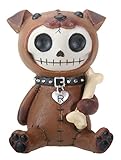 SUMMIT COLLECTION Furrybones Rocky Signature Skeleton in Puppy Dog Costume Holding White Bone