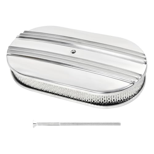 Bebegigi 15" Oval Aluminum Air Cleaner Kit with Filter