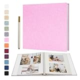 Vienrose Large Photo Album Self Adhesive for 4x6 8x10 10x12 Pictures Scrapbook Album DIY Scrap Book 40 Sticky Pages with A Metallic Pen 13