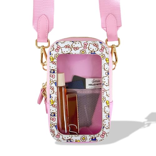 Image of Sonix x Sanrio Phone Pouch - Universal Smartphone Purse and Wallet, Crossbody and Shoulder Bag | Hello Kitty Pink Bows