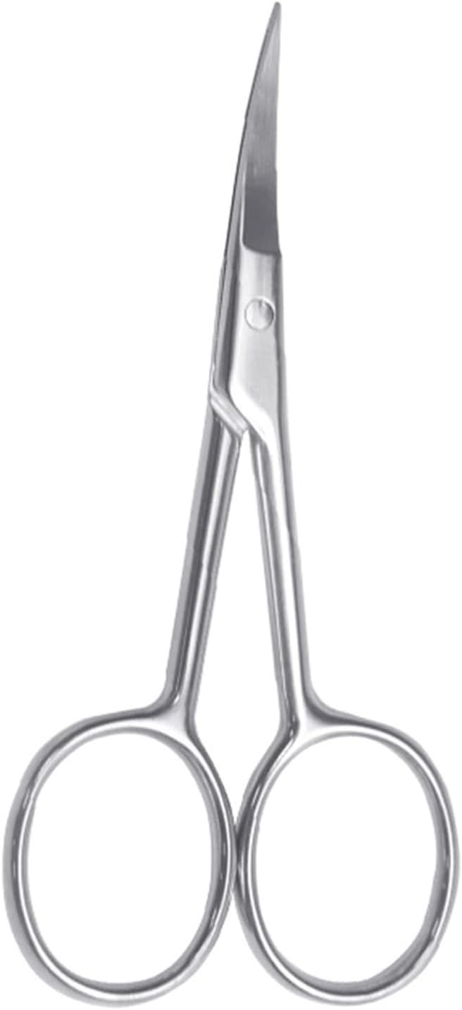 Tijeras curvadas de acero inoxidable para manicura, pedicura, herramientas de aseo para cuidado profesional de uñas de dedos y pies
