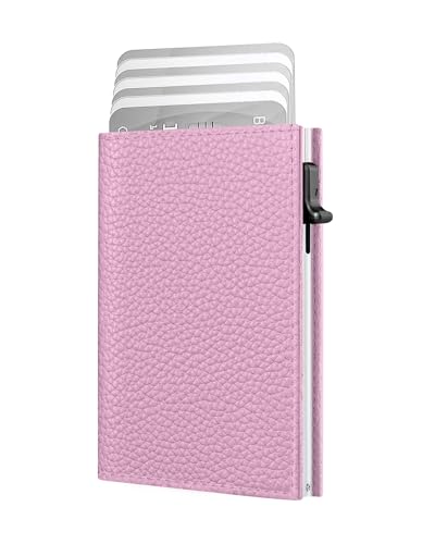 Women's Small Wallet - Sleek & Secure - RFID Blocking Compact Wallet with Slim Lightweight Pop Up Credit Card Holder, Premium Leather Capacity 11+ Cards Plus Cash & ID, Gift for Her