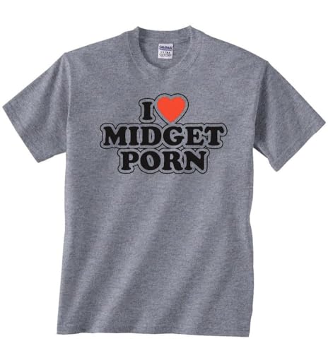 DIRTYRAGZ Men's I Love Midget Porn T Shirt - Offensive...