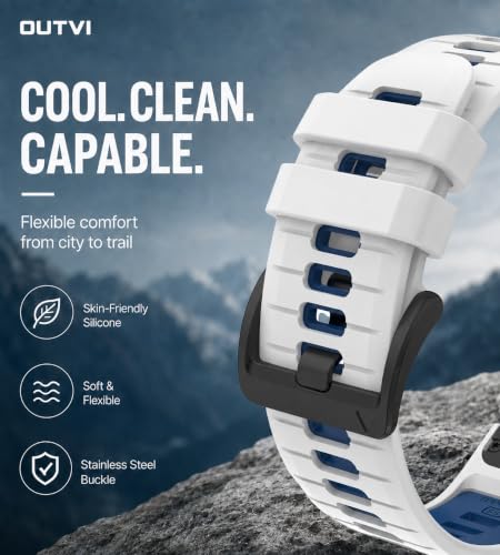 Image of Quickfit 22 watch bands for garmin fenix 8 47mm fenix 7 pro Sapphire Solar fenix 6 Forerunner 965 955 970 935 745 epix Pro Gen 2 47 soft silicone straps replacement