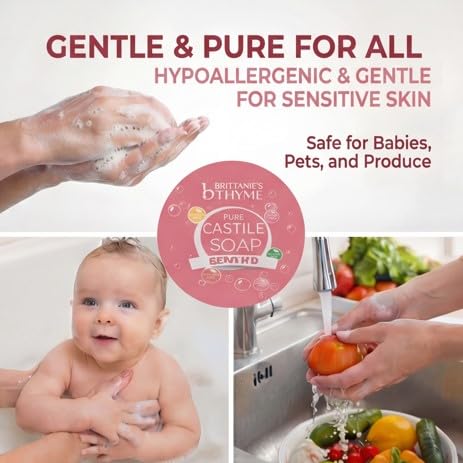 Brittanie's Pure Organic Castile Liquid Olive Oil Soap Refill, Dead Sea Salt, 1 Gallon | Face, Body Wash, Dishes, Pets & Laundry | Vegan & Gluten Free Non-GMO - Image 6