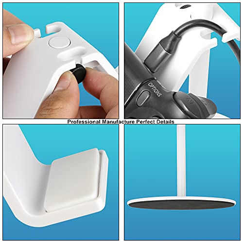 Keljun Controller Holder White, Headset Holder,Great 3 Tier Controller Headphone Organizer For All Headsets Xbox One 360 Switch Ps4 Ps5 (Elegant White) #TOP5