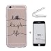 Produktbild Ttimao Kompatibel mit iPhone 6 Plus Hülle,iPhone 6S Plus Hülle Ultra-Dünne Transparent Flexibel TPU Silikon Handyhülle [Gehärteter Glas Film] Stoßfest Anti-Scratch Schutzhülle-Brief
