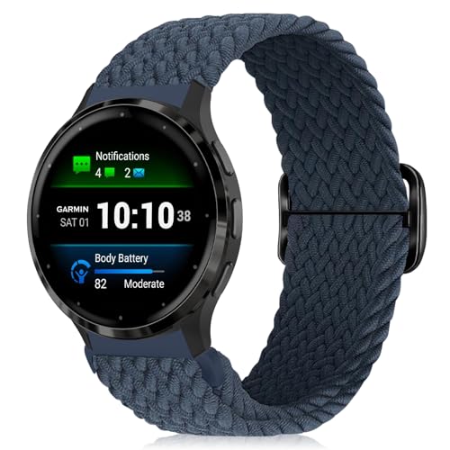 [MokaZii] 18mm �����o���h Garmin Venu 4 41mm/Venu 3S/Forerunner 265S /255S /255S Music �Ή� �ґg�����x���g �T�C�Y���߉\ �i�C������ �e�͐� �_�� �R���p�`�u�� Garmin 